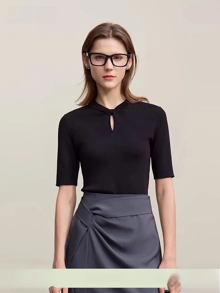 Spring New Sle Women's Knitted Sweater Double Curved Yarn Twist Svel Top Lightweight Medium Softn Nylon Blend
Spring New Sle Women's Knitted Sweater Double Curved Yarn Twist Svel Top Lightweight Medium Softn Nylon Blend