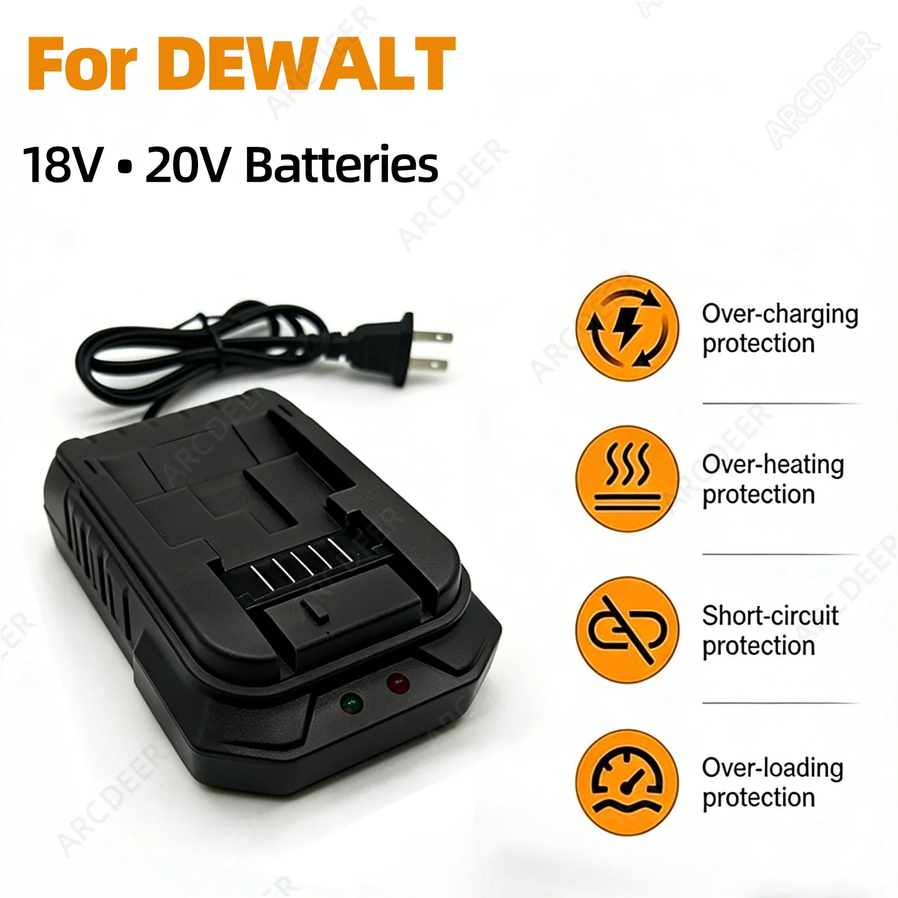1.8A Lithium Battery Charger For Dewalt 18V 20V DCB206 DCB205 DCB204 DCB203 for DEWALT Battery Power Tools Battery
1.8A Lithium Battery Charger For Dewalt 18V 20V DCB206 DCB205 DCB204 DCB203 for DEWALT Battery Power Tools Battery