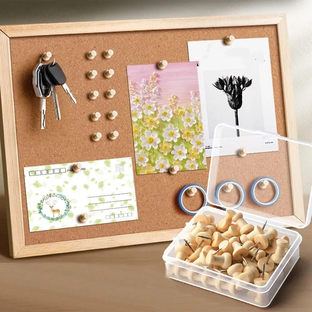 50PCS Wall Cards Photos Pushpin Thumbtack Cork Board Buttons Pins Board Tacks Push Pins Plastic Wooden Thumb Tacks Pins
50PCS Wall Cards Photos Pushpin Thumbtack Cork Board Buttons Pins Board Tacks Push Pins Plastic Wooden Thumb Tacks Pins