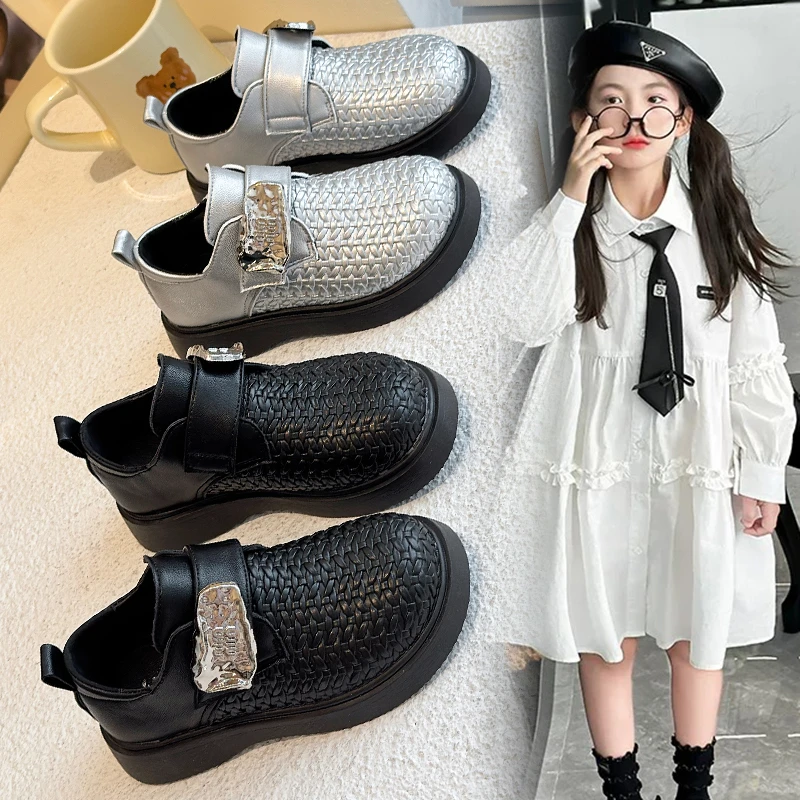 Girls Leather Shoes for School Party Wedding Kids Black Loafers Slip-on Children Flats Fashion Korean Style Junior Single Shoes
Girls Leather Shoes for School Party Wedding Kids Black Loafers Slip-on Children Flats Fashion Korean Style Junior Single Shoes