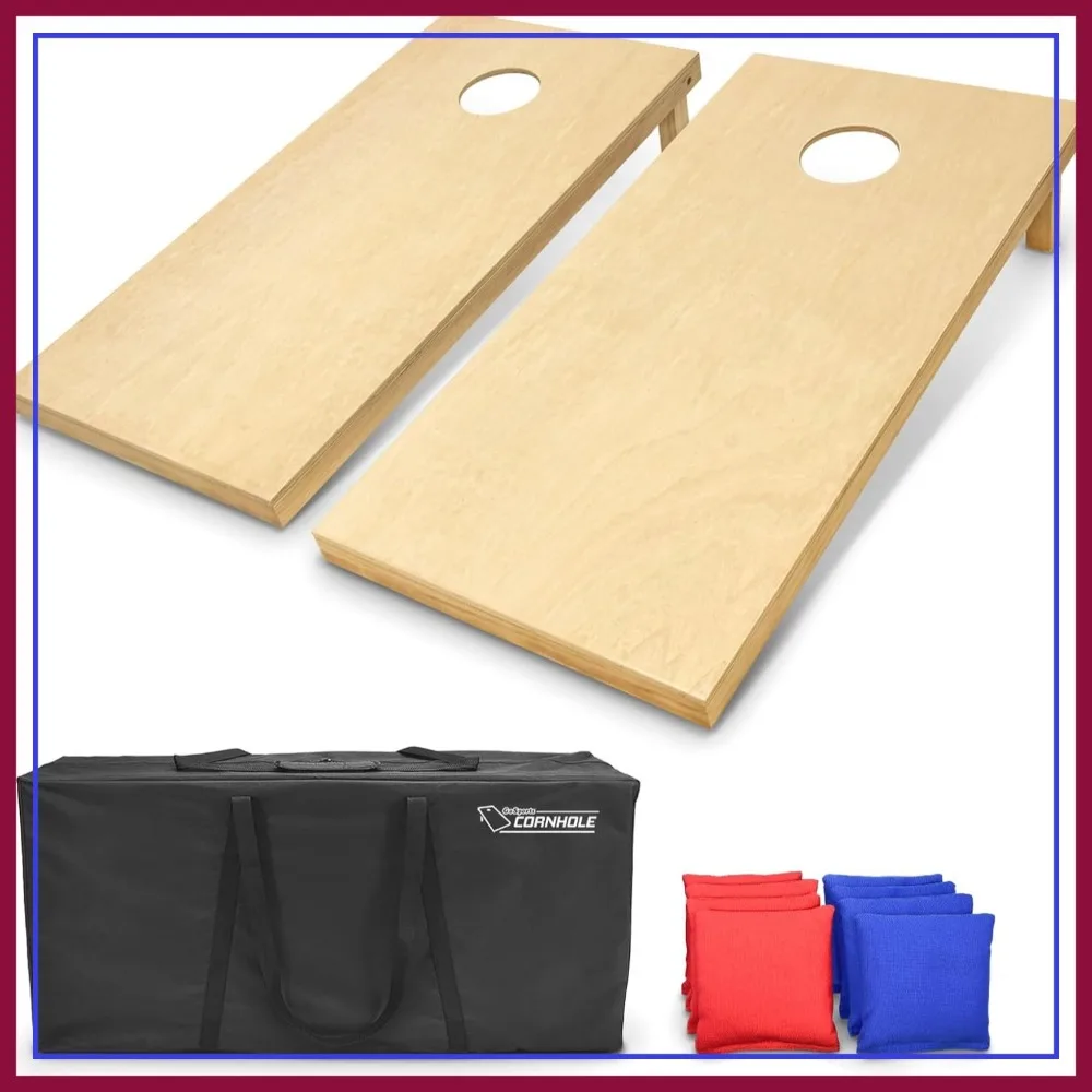 Premium Solid Wood Cornhole Set - Choose 4x2 ft or 3x2 ft - Includes 8 Toss Bags
Premium Solid Wood Cornhole Set - Choose 4x2 ft or 3x2 ft - Includes 8 Toss Bags