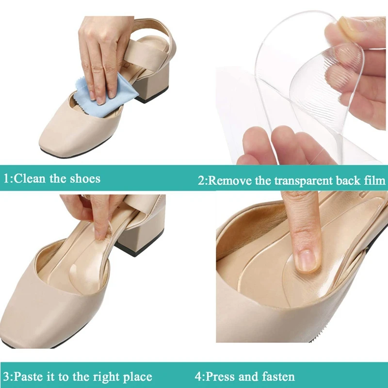 LCLL-1 Set High Heel Inserts Reusable Arch Cushions & 2 Pairs Medial Lateral Heel Wedge Silicone Insoles
LCLL-1 Set High Heel Inserts Reusable Arch Cushions & 2 Pairs Medial Lateral Heel Wedge Silicone Insoles