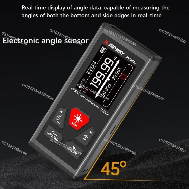 120M/200M laser rangefinder rechargeable bidirectional ranging magnetic electronic ruler with electronic angle sensor
120M/200M laser rangefinder rechargeable bidirectional ranging magnetic electronic ruler with electronic angle sensor