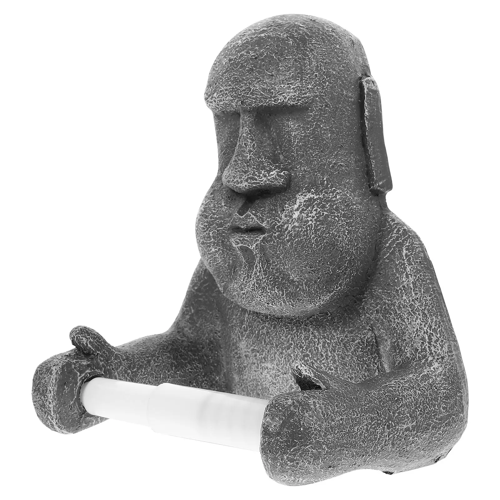 Moai Statue Towel Holder Resin Rack Bathroom Home Bathroom Paper Towel Holder Reliable Standard Size Kitchen Living Room
Moai Statue Towel Holder Resin Rack Bathroom Home Bathroom Paper Towel Holder Reliable Standard Size Kitchen Living Room