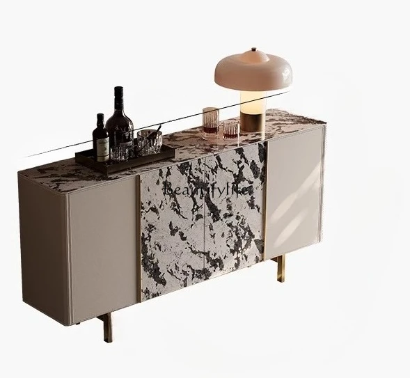Light luxury high-end dining side cabinet Home guest restaurant Modern rock slab storage cabinet
Light luxury high-end dining side cabinet Home guest restaurant Modern rock slab storage cabinet