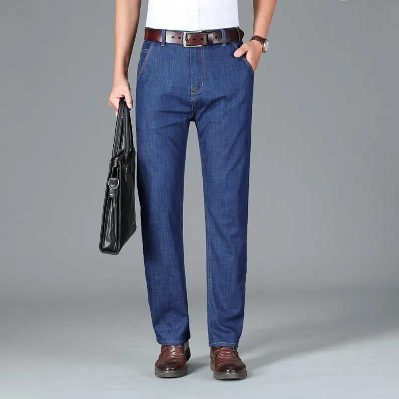 Summer New Cotton Thin Icy Silky Jeans Men Fashion Casual Brand Waist Washed Trousers Men Stretch Loose Straight Denim Pants Men
Summer New Cotton Thin Icy Silky Jeans Men Fashion Casual Brand Waist Washed Trousers Men Stretch Loose Straight Denim Pants Men