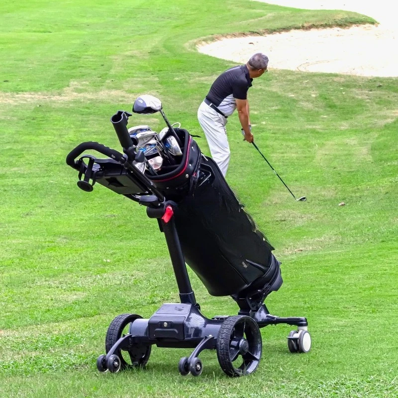 Golf trolley electric with portable app to control the caddy
Golf trolley electric with portable app to control the caddy