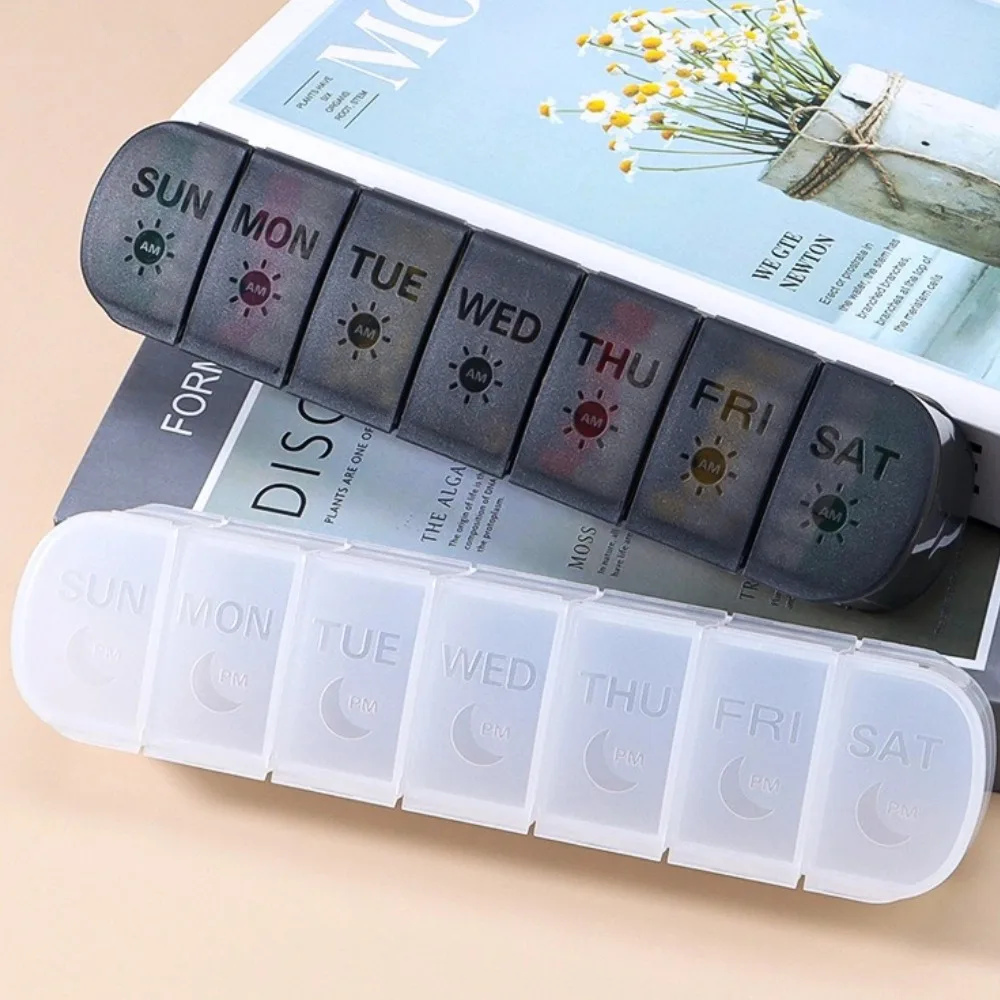 New Premuim Weekly Portable Pill Box Case Storage Organizer Container 7 Days Twice A Day 14 Grids for Vitamin Medicine Fish Oils
New Premuim Weekly Portable Pill Box Case Storage Organizer Container 7 Days Twice A Day 14 Grids for Vitamin Medicine Fish Oils