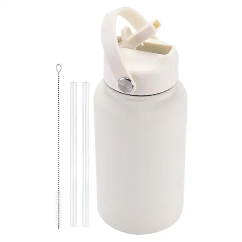 Insulated Water Bottle Double Wall Gym Bottle With Straw And Handle Lid 650ml Portable Canteen For Fitness Sports & Outdoors
Insulated Water Bottle Double Wall Gym Bottle With Straw And Handle Lid 650ml Portable Canteen For Fitness Sports & Outdoors