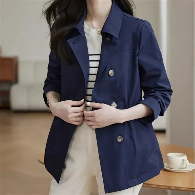 2024 Spring Autumn New Fashion Coat Ladies British Windbreaker Jacket Women's Casual Waist Overwear Joker Slim Short Outcoat Top
2024 Spring Autumn New Fashion Coat Ladies British Windbreaker Jacket Women's Casual Waist Overwear Joker Slim Short Outcoat Top