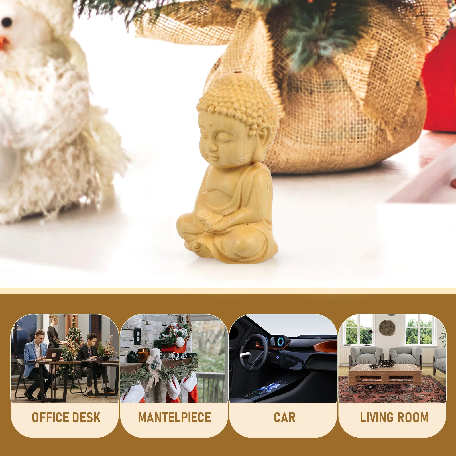 Miniature Wood Carving Buddha Statue Delicate Desktop Decor Creative Wood Buddhist Ornament Home Zen Decoration
Miniature Wood Carving Buddha Statue Delicate Desktop Decor Creative Wood Buddhist Ornament Home Zen Decoration