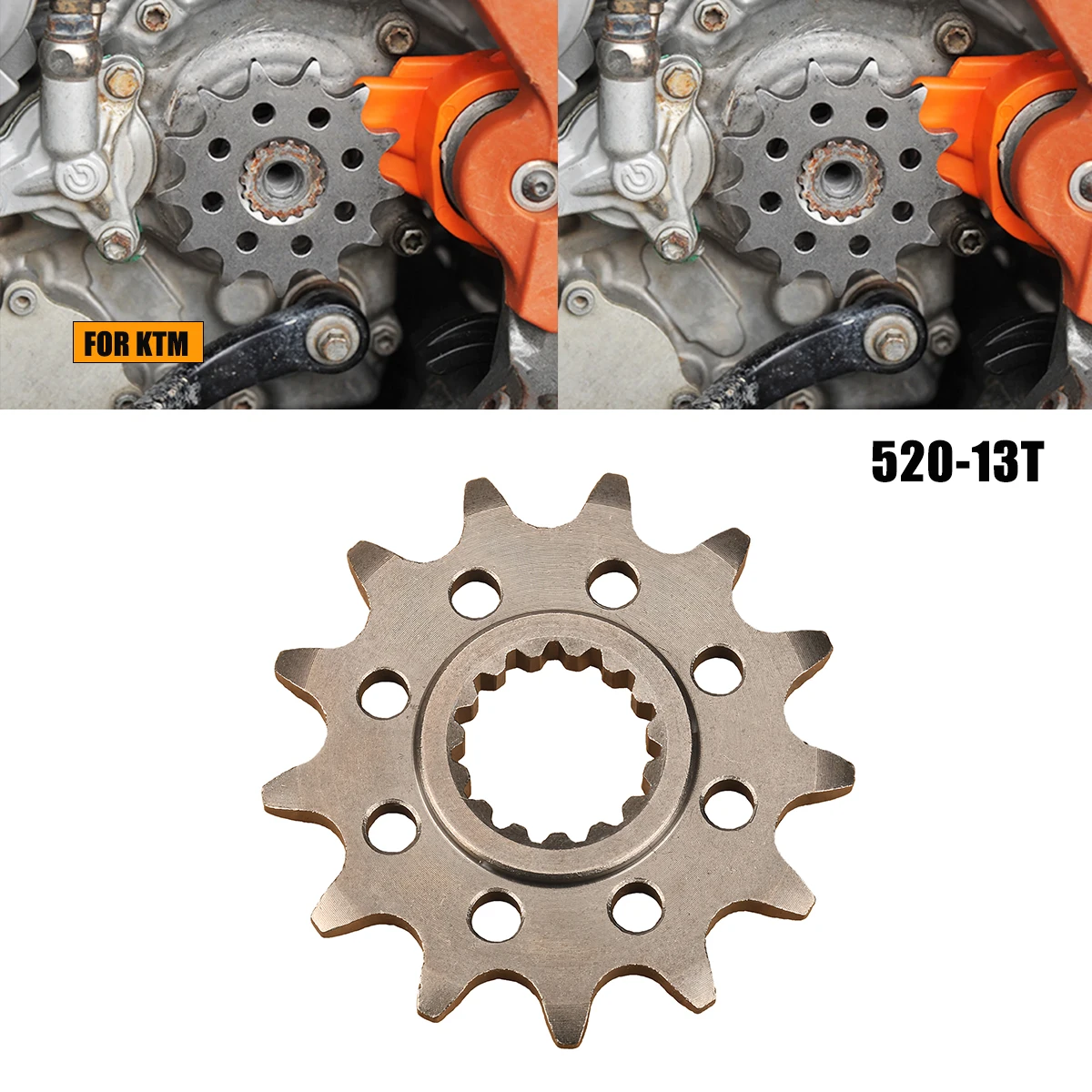 Moto Front Chain Sprocket Motorcycle Accessories 520 Chain Gear 13 Teeth For KTM SX SXF XC XCF XCW EXC MXC HUSQVARNA FC FE TC TE
Moto Front Chain Sprocket Motorcycle Accessories 520 Chain Gear 13 Teeth For KTM SX SXF XC XCF XCW EXC MXC HUSQVARNA FC FE TC TE