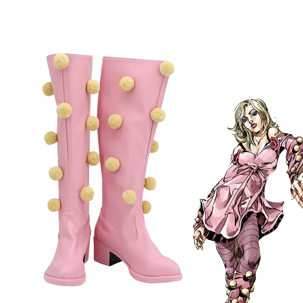 Сапоги для косплея JoJo's Bizarre Adventure Part 7, Люси Сталь — розовые, индивидуальный заказ, доступны любой размер
Сапоги для косплея JoJo's Bizarre Adventure Part 7, Люси Сталь — розовые, индивидуальный заказ, доступны любой размер