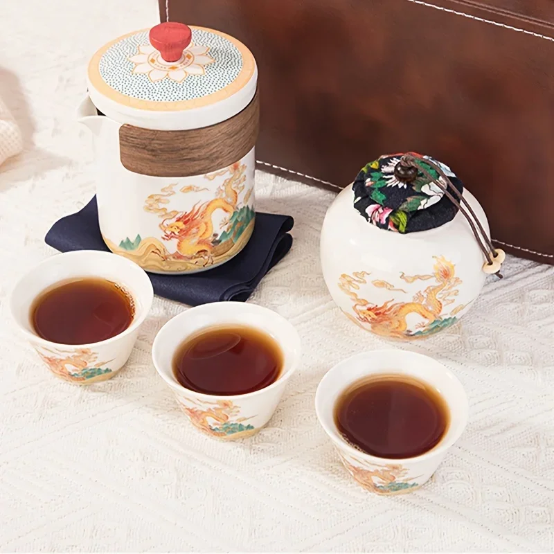 Portable Travel Tea Set Mini Set Purple Sand Outdoor Travel Camping Express Cup Glass Teapot Tea Drinking Equipment
Portable Travel Tea Set Mini Set Purple Sand Outdoor Travel Camping Express Cup Glass Teapot Tea Drinking Equipment