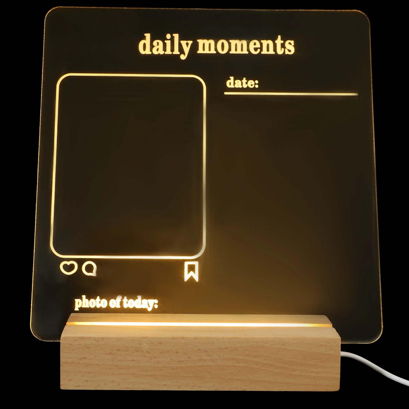LED Message Board Acrylic Dry Erase Board Lighted Note Lamp White Memo Writing Desk Toy Wide Application Portable Reusable
LED Message Board Acrylic Dry Erase Board Lighted Note Lamp White Memo Writing Desk Toy Wide Application Portable Reusable