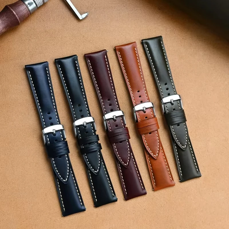 20mm 22mm Quick Release Oil Wax Retro Cowhide Leather Watch Strap for Universal Waterproof Watch Band Bracelet Accessories
20mm 22mm Quick Release Oil Wax Retro Cowhide Leather Watch Strap for Universal Waterproof Watch Band Bracelet Accessories