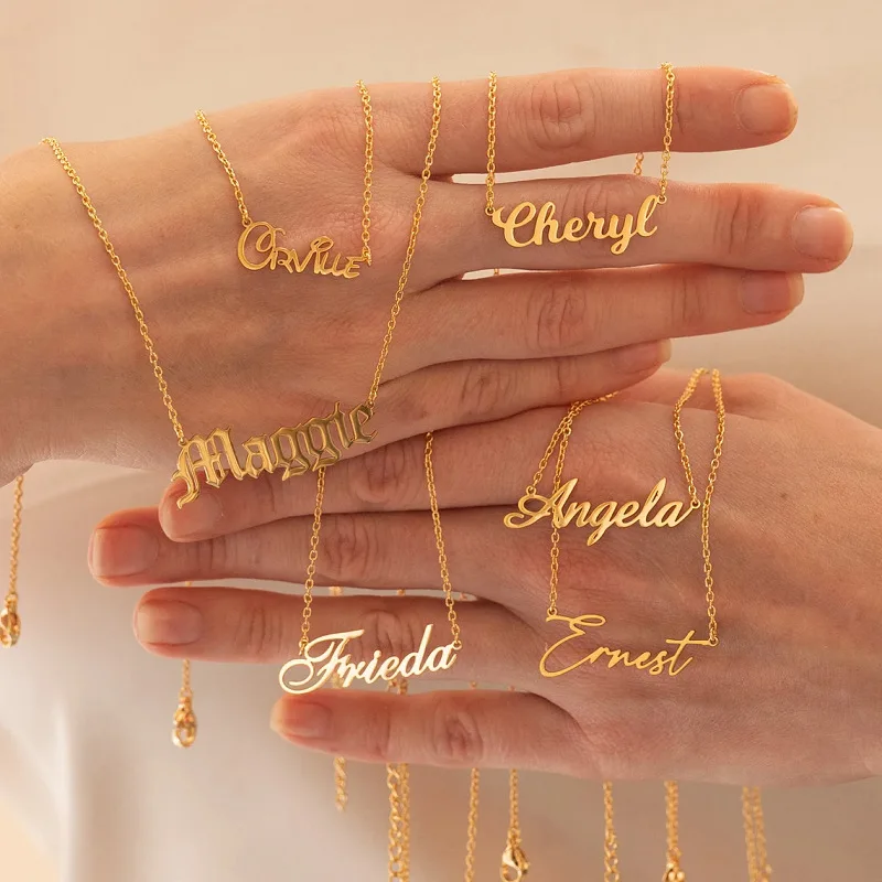 Custom Name Necklace - Personalized Nameplate Chokers for Women Girls Custom Jewelry Gifts (Other Shapes/Contents OK)
Custom Name Necklace - Personalized Nameplate Chokers for Women Girls Custom Jewelry Gifts (Other Shapes/Contents OK)