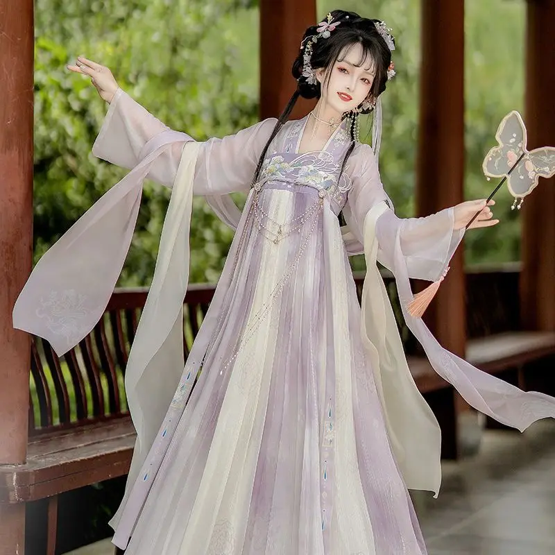 Original Tang style chest length Hanfu ancient embroidery new summer fairy style spring summer set daily Cosplay Costume Ancient
Original Tang style chest length Hanfu ancient embroidery new summer fairy style spring summer set daily Cosplay Costume Ancient