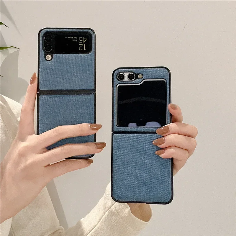 Blue Black Denim Phone Case for Samsung Galaxy Z Flip 4 Z Flip 5 Hard PC Back Cover for ZFlip5 ZFlip4 Case Shell
Blue Black Denim Phone Case for Samsung Galaxy Z Flip 4 Z Flip 5 Hard PC Back Cover for ZFlip5 ZFlip4 Case Shell