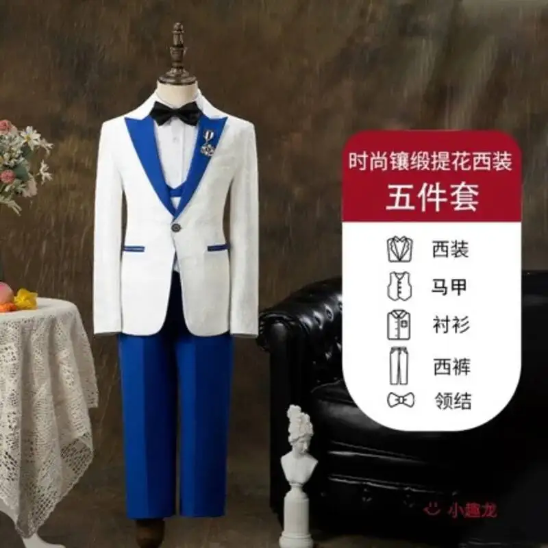 Elegant Suits White Shawl Children Lapel One Button Clothing Performance Party Casual Wedding 3 Piece Blazer Vest Pants
Elegant Suits White Shawl Children Lapel One Button Clothing Performance Party Casual Wedding 3 Piece Blazer Vest Pants