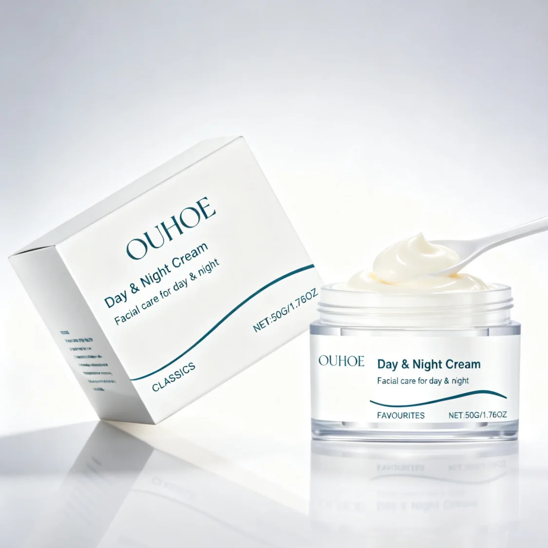 OUHOE Day & Night Cream - Facial Care for Day & Night, Daily Moisturizing Face Cream, 50g/1.76oz
OUHOE Day & Night Cream - Facial Care for Day & Night, Daily Moisturizing Face Cream, 50g/1.76oz