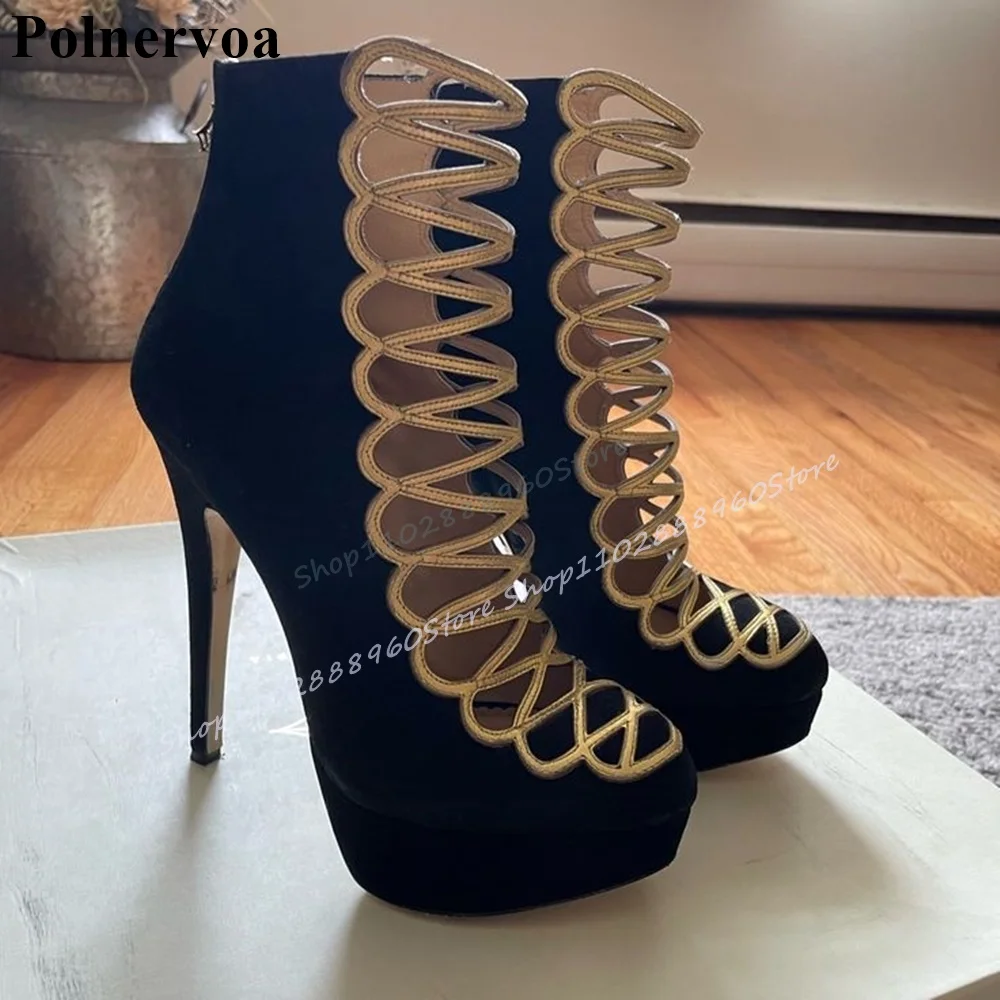 Graceful Black Flock Platform Pumps Thin High Heel Shoes For Women Back Zipper Round Toe 2025 Fashionable Zapatos Para Mujere
Graceful Black Flock Platform Pumps Thin High Heel Shoes For Women Back Zipper Round Toe 2025 Fashionable Zapatos Para Mujere