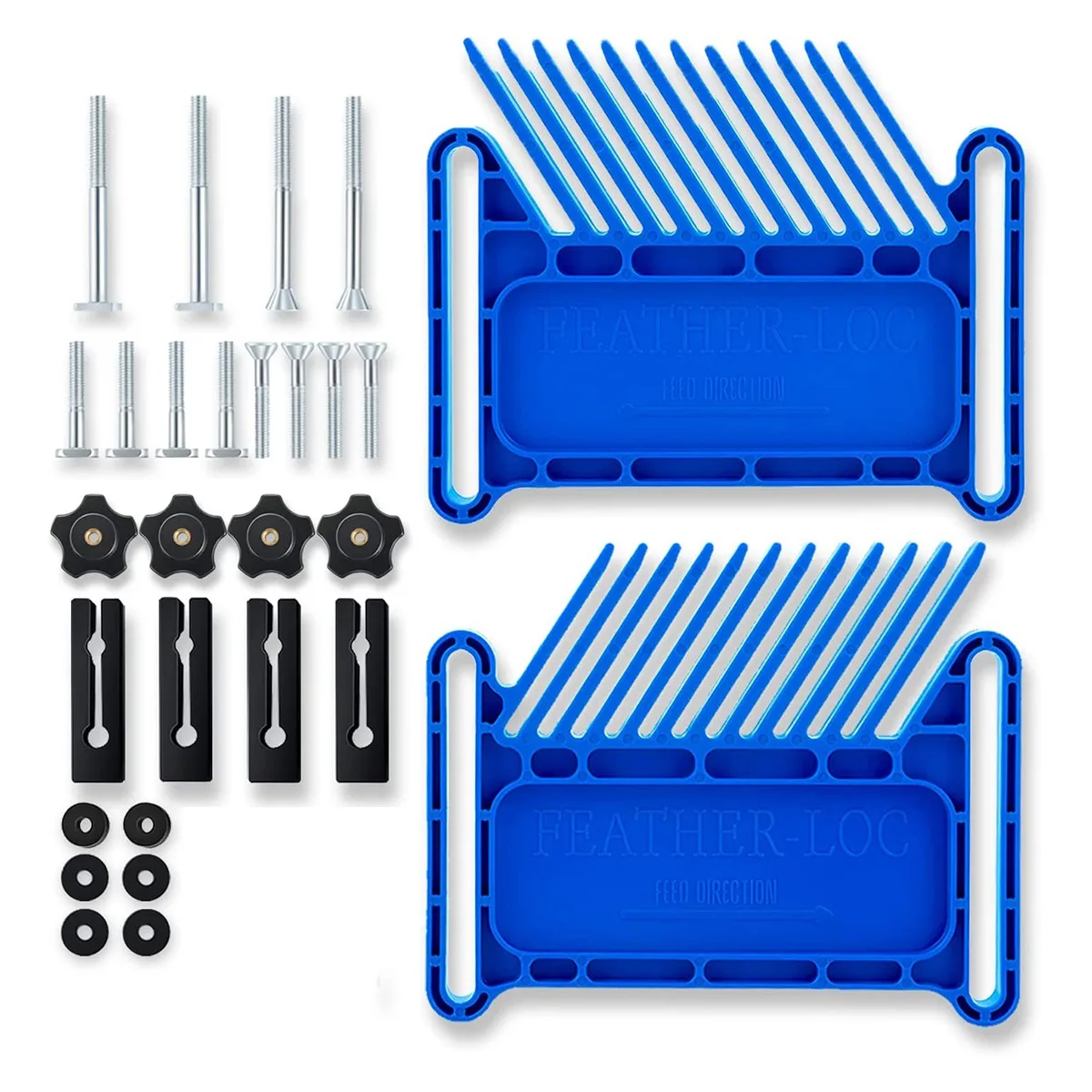 Upgraded Featherboard Safety Device Stackable Feather Board Fits Most Standard , T-Slots, T-Rails on Table Saws,Blue
Upgraded Featherboard Safety Device Stackable Feather Board Fits Most Standard , T-Slots, T-Rails on Table Saws,Blue