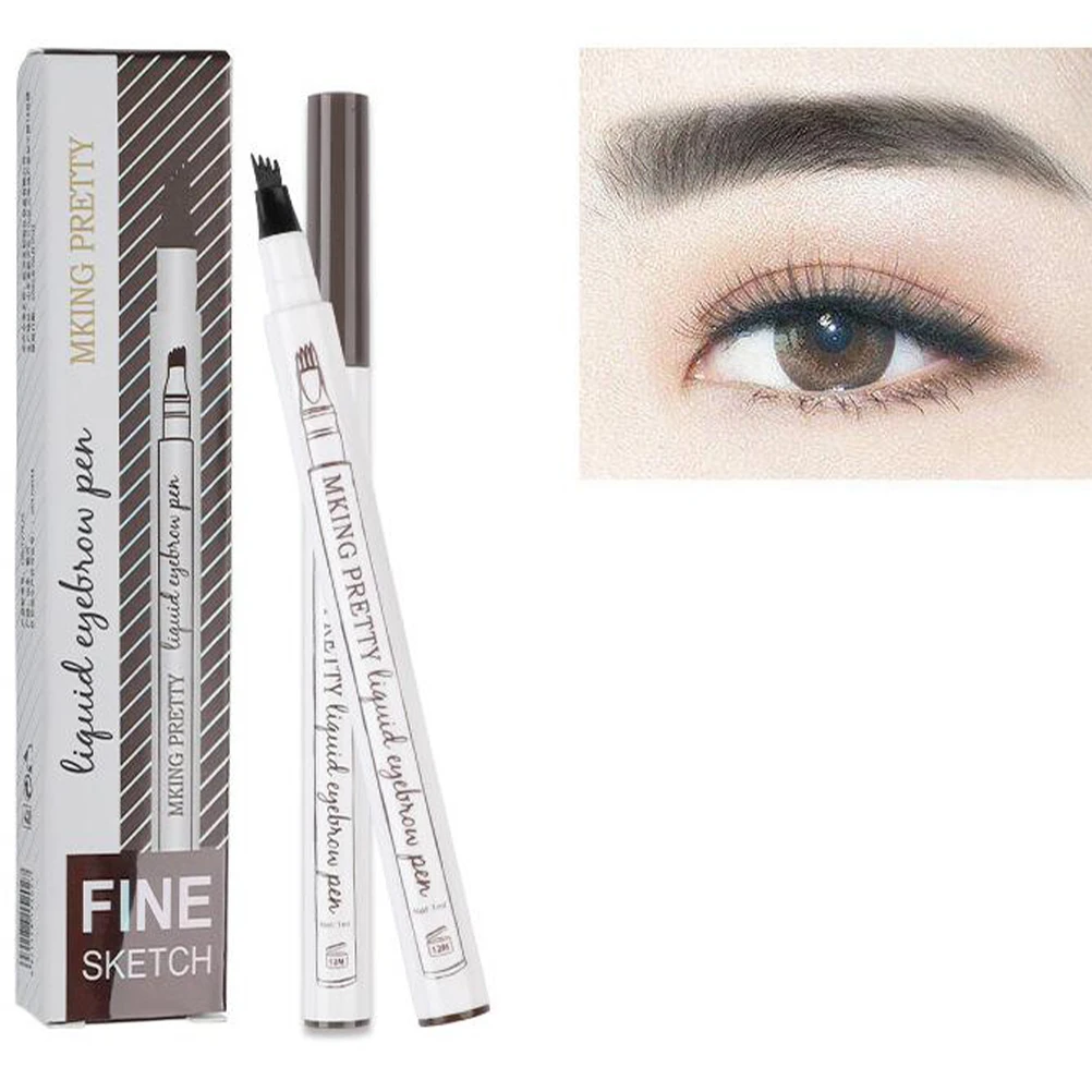 4pcs Waterproof Eyebrow Pencil Sweatproof Liquid Quickdrying Portable Longlasting Fourtooth Natural for Women
4pcs Waterproof Eyebrow Pencil Sweatproof Liquid Quickdrying Portable Longlasting Fourtooth Natural for Women