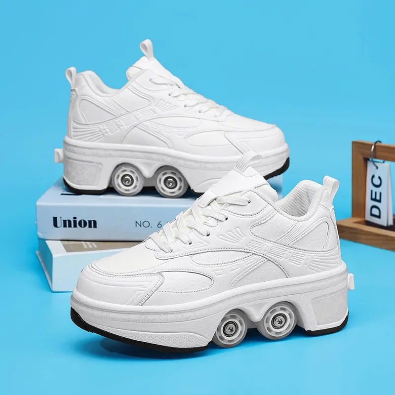 2026 Двухрядные роликовые коньки-трансформеры 2-в-1 со съемными колесами для автоматического преобразования в обувь
2026 Двухрядные роликовые коньки-трансформеры 2-в-1 со съемными колесами для автоматического преобразования в обувь