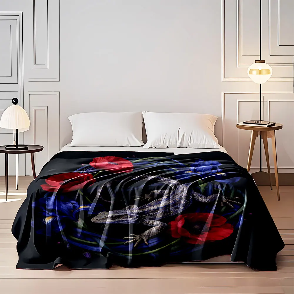 Dark Gothic Animal Floral Print Warm Comfortable Blanket Home Travel Campings for Adults and Kids Machine Washable
Dark Gothic Animal Floral Print Warm Comfortable Blanket Home Travel Campings for Adults and Kids Machine Washable