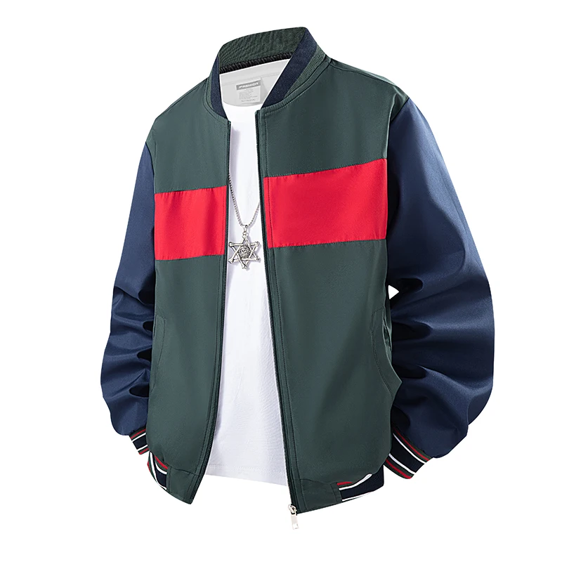Men‘s American Vintage Color Block Baseball Jacket Bowling Style Oversized Bomber Coat Men Loose Fit Casual Streetwear Outerwear
Men‘s American Vintage Color Block Baseball Jacket Bowling Style Oversized Bomber Coat Men Loose Fit Casual Streetwear Outerwear