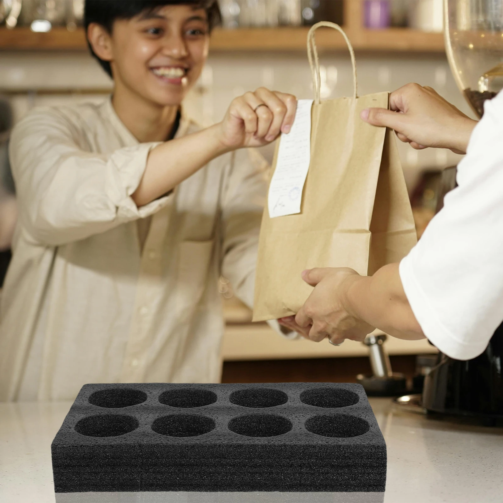 2Pcs MilkTea DeliveryBox ShockAbsorbing CupHolder TrayStand DrinkingGlass Bracket PearlCotton FixedRack Lightweight
2Pcs MilkTea DeliveryBox ShockAbsorbing CupHolder TrayStand DrinkingGlass Bracket PearlCotton FixedRack Lightweight