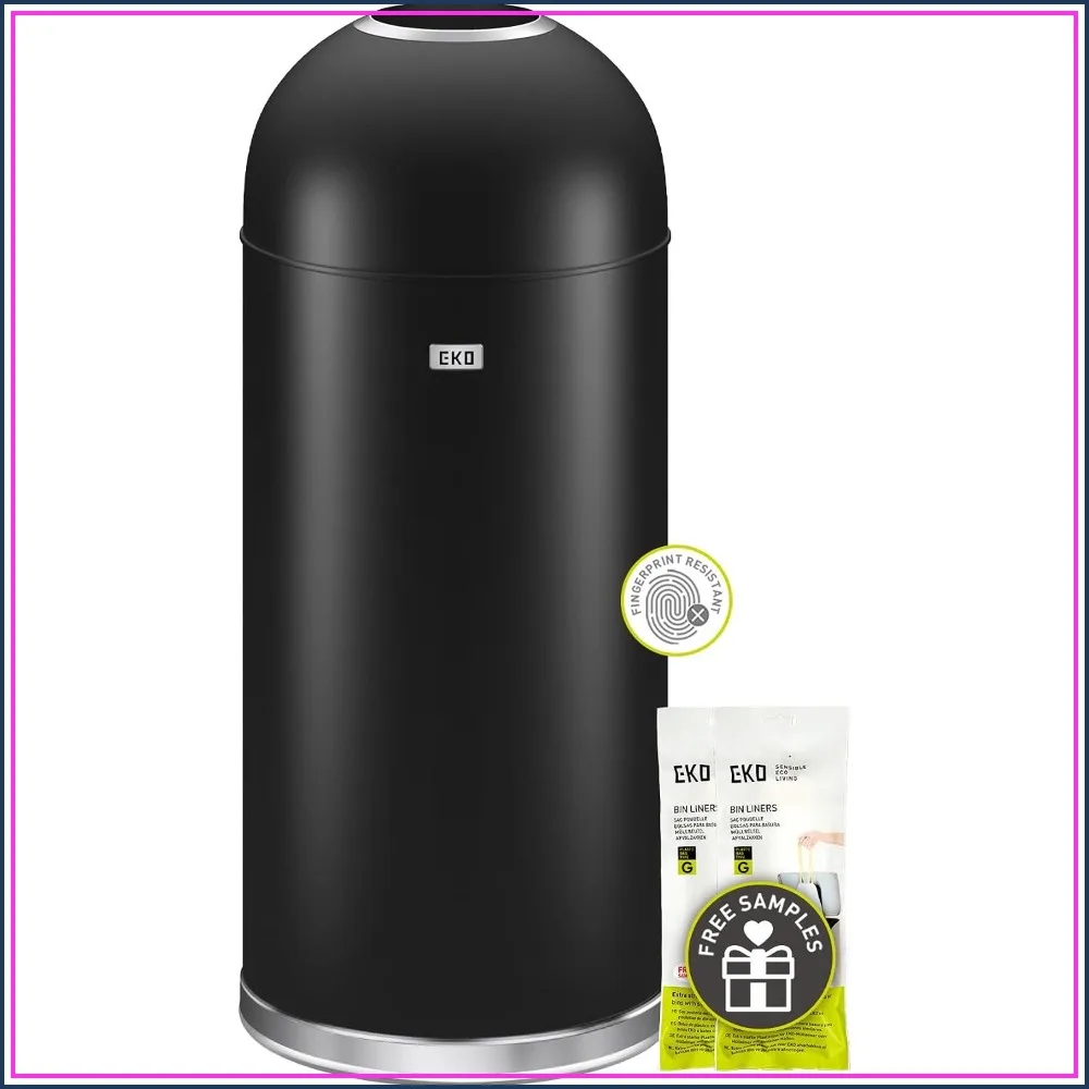 56L Heavy-Duty Steel Trash Can, Open Top Garbage Bin for Home, Office, Restaurant, Indoor/Outdoor Use
56L Heavy-Duty Steel Trash Can, Open Top Garbage Bin for Home, Office, Restaurant, Indoor/Outdoor Use