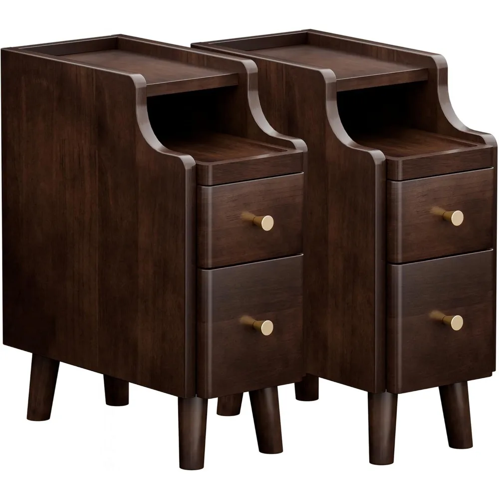 Nightstand with Drawers, Pre-Assembled Solid Wood Small Skinny Night Stand with Open Sliding Shelf Slim Bedside Table for
Nightstand with Drawers, Pre-Assembled Solid Wood Small Skinny Night Stand with Open Sliding Shelf Slim Bedside Table for