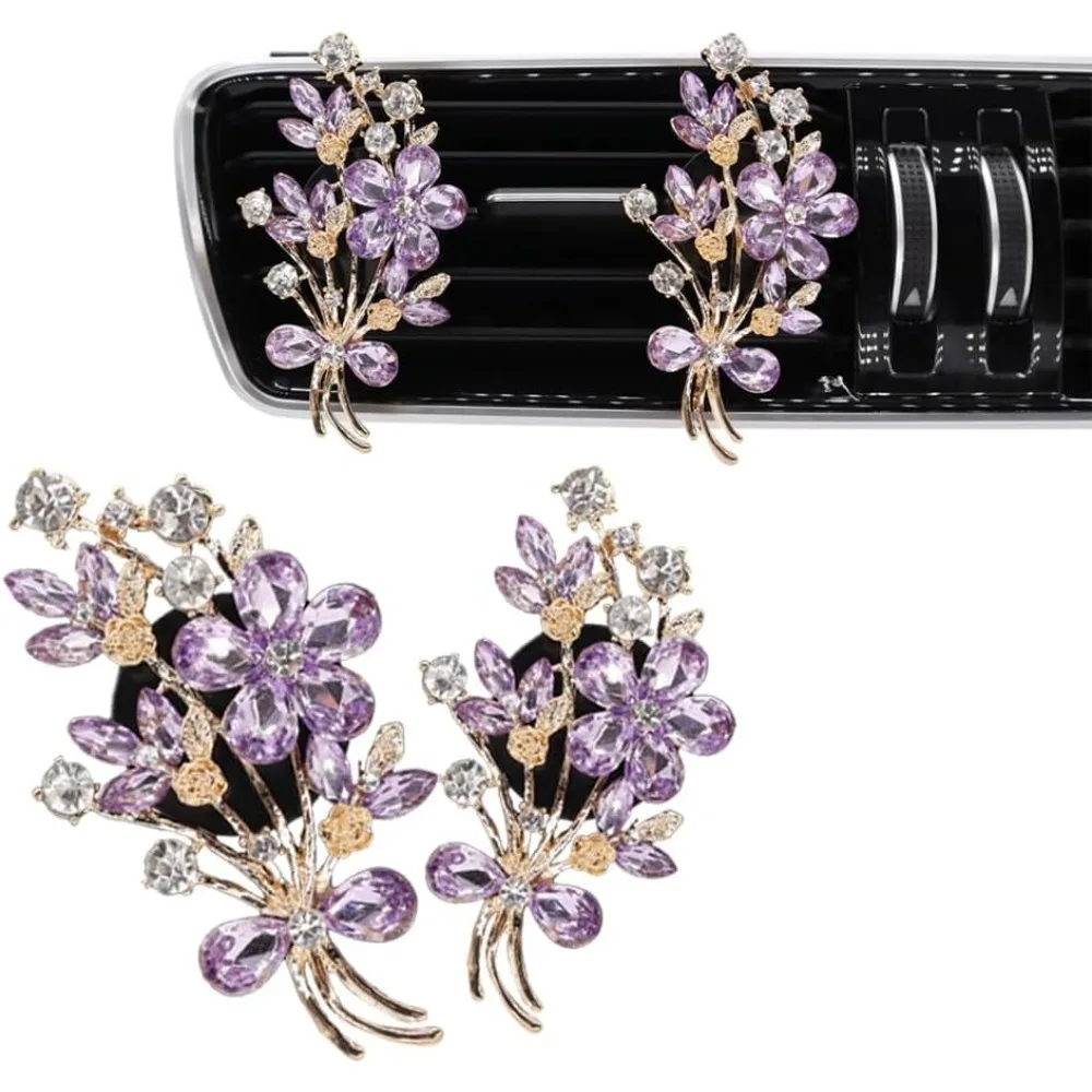 Flower Car Vent Clips Car Air Freshener Bouquets Flower Purple Car Accessories for Women Rhinestone Flower Air Vent Clips Car
Flower Car Vent Clips Car Air Freshener Bouquets Flower Purple Car Accessories for Women Rhinestone Flower Air Vent Clips Car