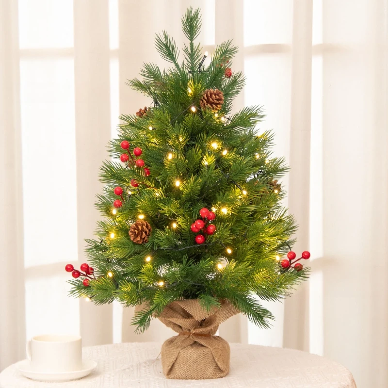 Small desktop Christmas tree pot pine cone red fruit courtyard home decoration artificial green plant
Small desktop Christmas tree pot pine cone red fruit courtyard home decoration artificial green plant