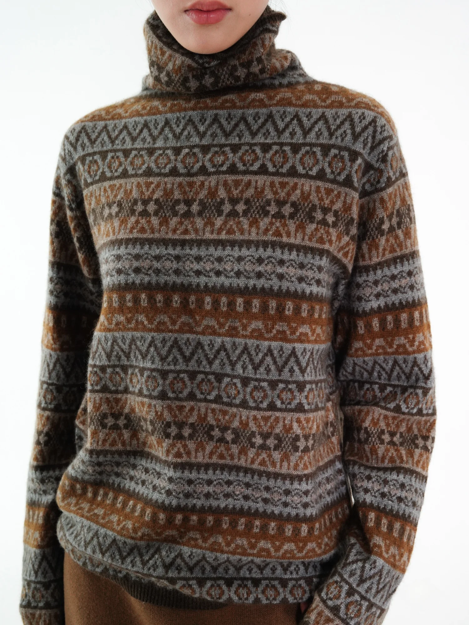 Soft Woolen Sweater Women's Vintage Fair Isle Knit Spring Autumn Free Ne Design Comfortable Fem Top Quali Crtsmanip
Soft Woolen Sweater Women's Vintage Fair Isle Knit Spring Autumn Free Ne Design Comfortable Fem Top Quali Crtsmanip