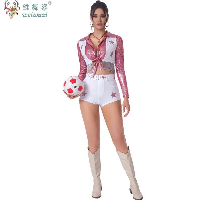New Cheerleading Fancy Uniform National Team Football Baby Short Dress Woman rugby Girl Sexy Cosplay Halloween Party Costumes
New Cheerleading Fancy Uniform National Team Football Baby Short Dress Woman rugby Girl Sexy Cosplay Halloween Party Costumes
