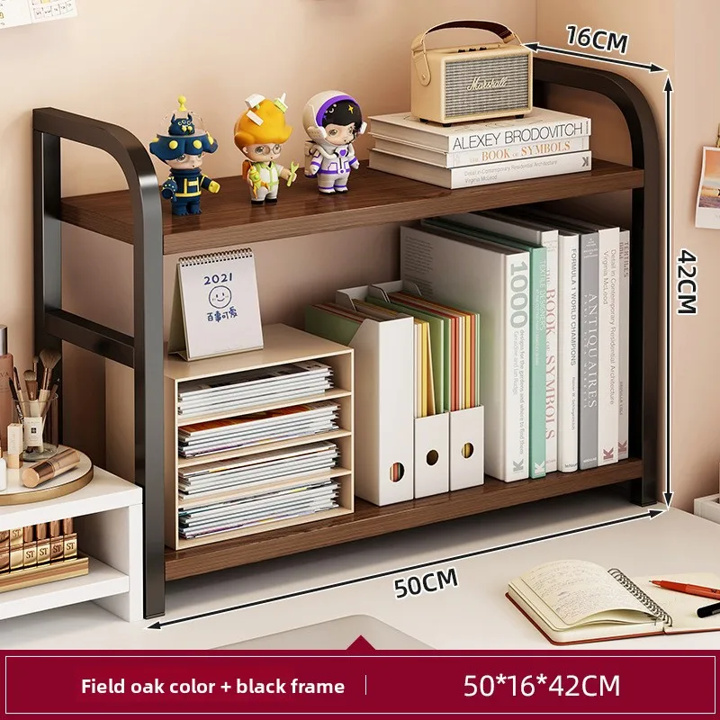 Desktop shelf, desk storage shelf, tiered shelf, small bookshelf on wrought iron tablesturdy and durable
Desktop shelf, desk storage shelf, tiered shelf, small bookshelf on wrought iron tablesturdy and durable