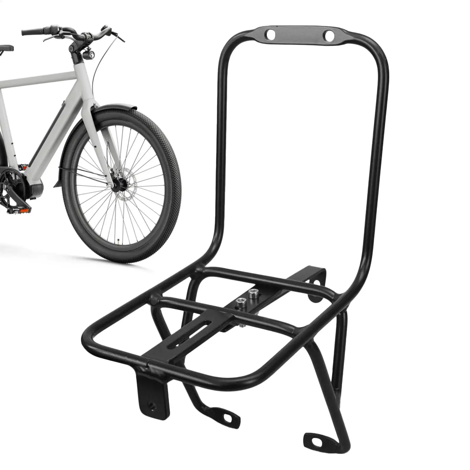 Aluminum Alloy Front Bike Rack V Brake Bicycle Cargo Luggage Stand for Mountain Road Folding Bike Commuting Travel Riding
Aluminum Alloy Front Bike Rack V Brake Bicycle Cargo Luggage Stand for Mountain Road Folding Bike Commuting Travel Riding