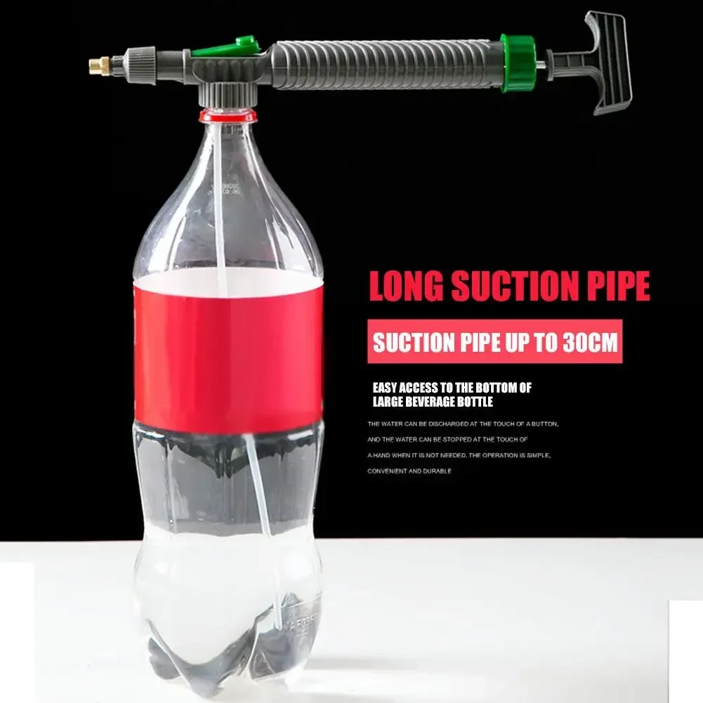 Garden Irrigation Air Pump Adjustable Bottle Cap Sprinkler High Pressure Manual Air Pump Sprayer for Beverage Bottles
Garden Irrigation Air Pump Adjustable Bottle Cap Sprinkler High Pressure Manual Air Pump Sprayer for Beverage Bottles