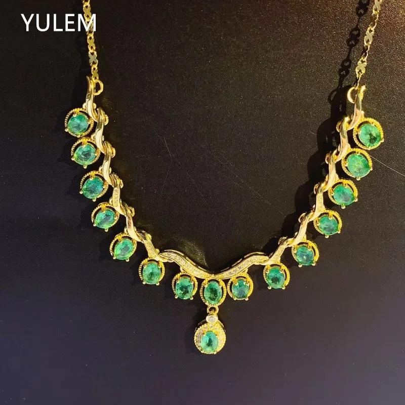 4x5mm Natural Emerald Necklace Neckle for Women's True 925 Sterling Silver Green Stone Wedding Jewelry
4x5mm Natural Emerald Necklace Neckle for Women's True 925 Sterling Silver Green Stone Wedding Jewelry
