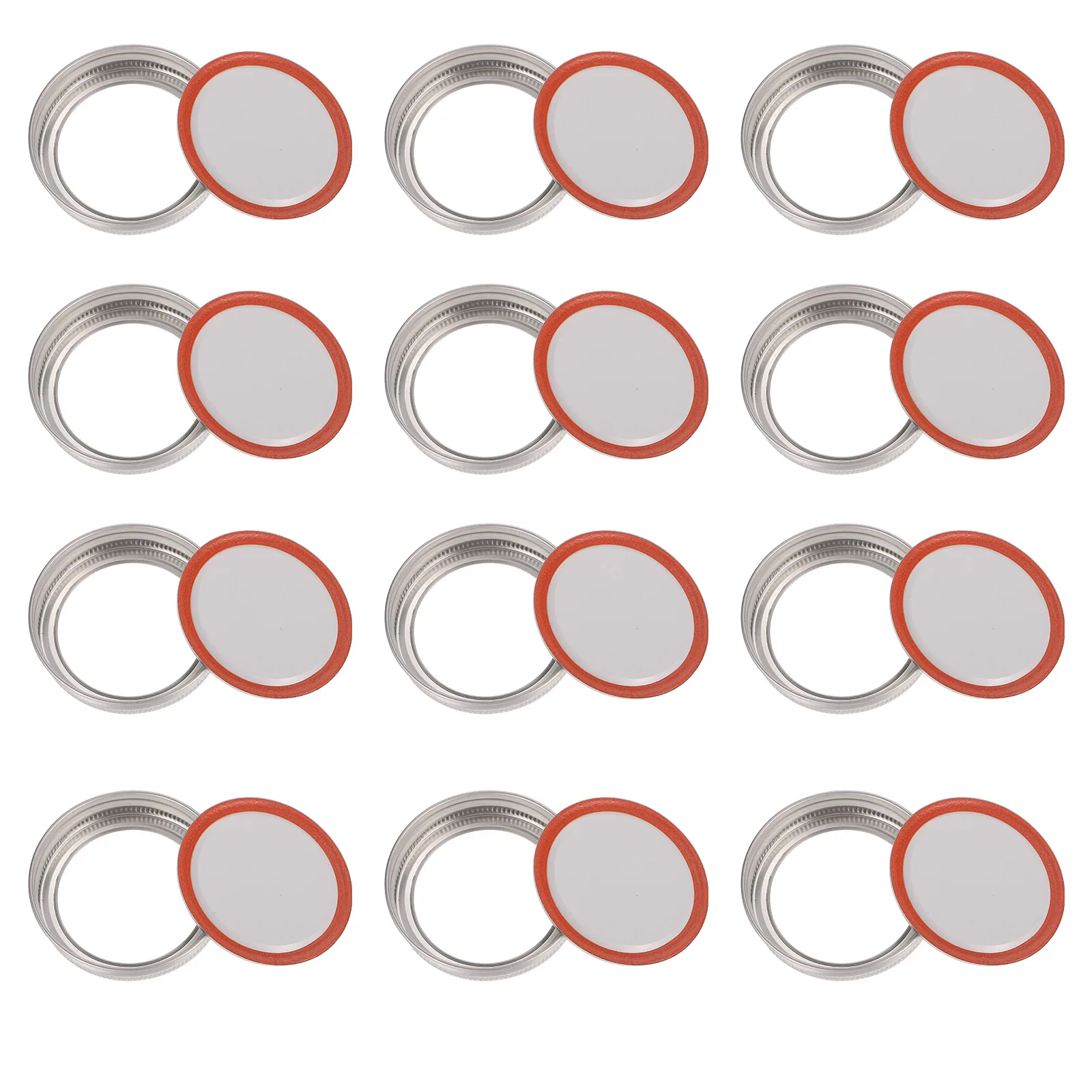 20 Sets Metal Ring Lids Airtight Sealed Tinplate Cover Regular Mouth Canning Jars Leak Proof Safe Storage Kitchen Bar
20 Sets Metal Ring Lids Airtight Sealed Tinplate Cover Regular Mouth Canning Jars Leak Proof Safe Storage Kitchen Bar