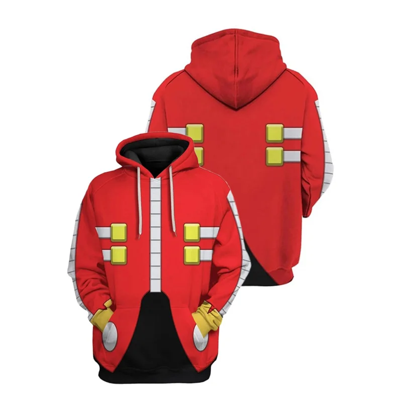 Dr. Eggman Cosplay Costume for Men and Women, Adult Hoodie, Casual Sweatshirt, Streetwear with Hood, Tops
Dr. Eggman Cosplay Costume for Men and Women, Adult Hoodie, Casual Sweatshirt, Streetwear with Hood, Tops