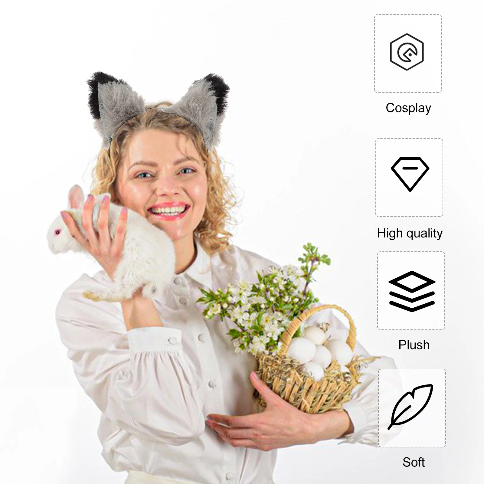 1Set Animal Ear Headband Tail Creative Design Party Prop Cosplay Costume Accessory Party Supplies Animal Ear Hairband 
1Set Animal Ear Headband Tail Creative Design Party Prop Cosplay Costume Accessory Party Supplies Animal Ear Hairband