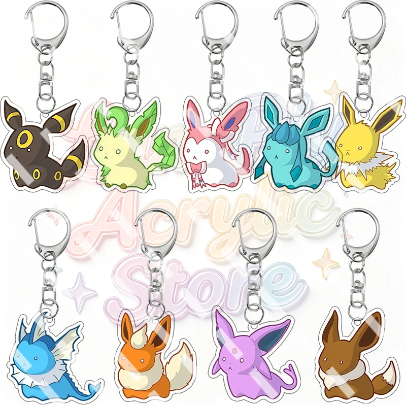 Acrylic Keychain Cartoon Umbreon Leafeon Sylveon Glaceon Jolteon Q Version Eevee Anime Pendant Key Ring Fans Collectible Gifts
Acrylic Keychain Cartoon Umbreon Leafeon Sylveon Glaceon Jolteon Q Version Eevee Anime Pendant Key Ring Fans Collectible Gifts