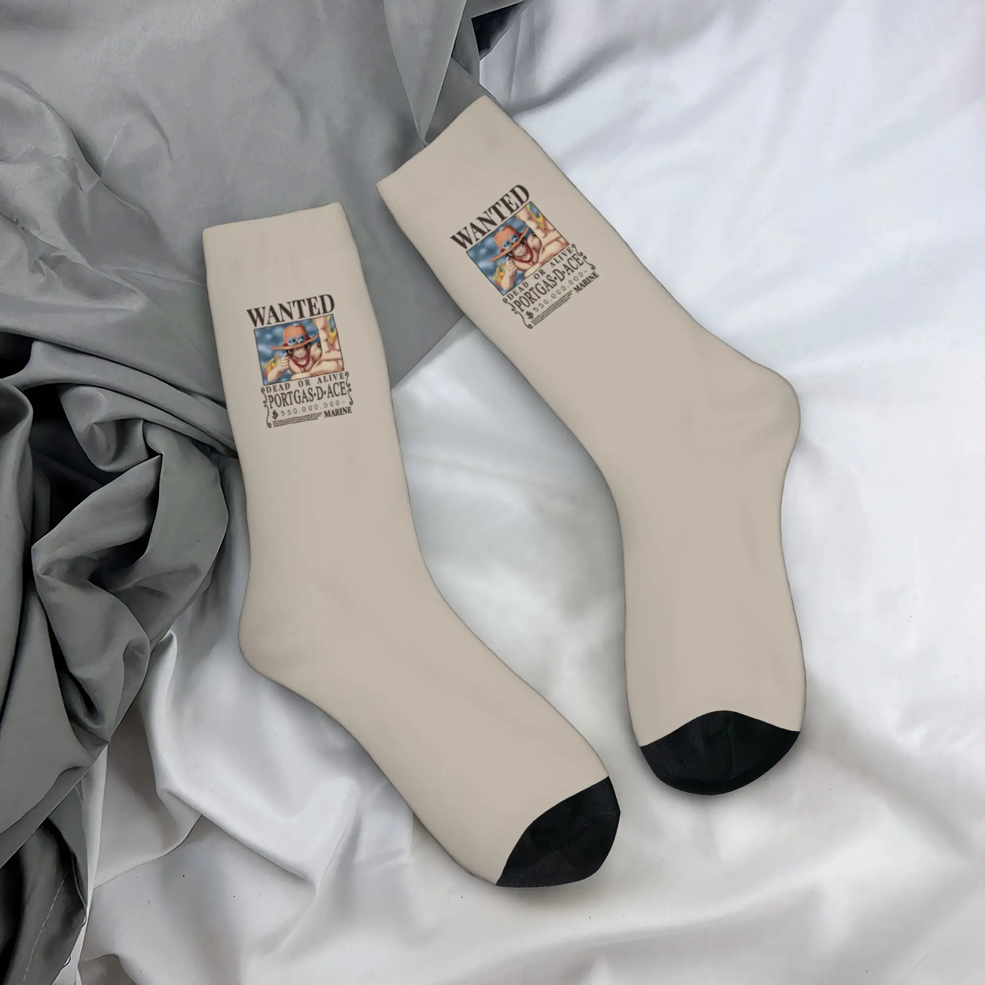 Funny Sock One Piece Ace Wanted Poster Harajuku Seamless Pattern Printed Men Socks Casual Men's Socks
Funny Sock One Piece Ace Wanted Poster Harajuku Seamless Pattern Printed Men Socks Casual Men's Socks