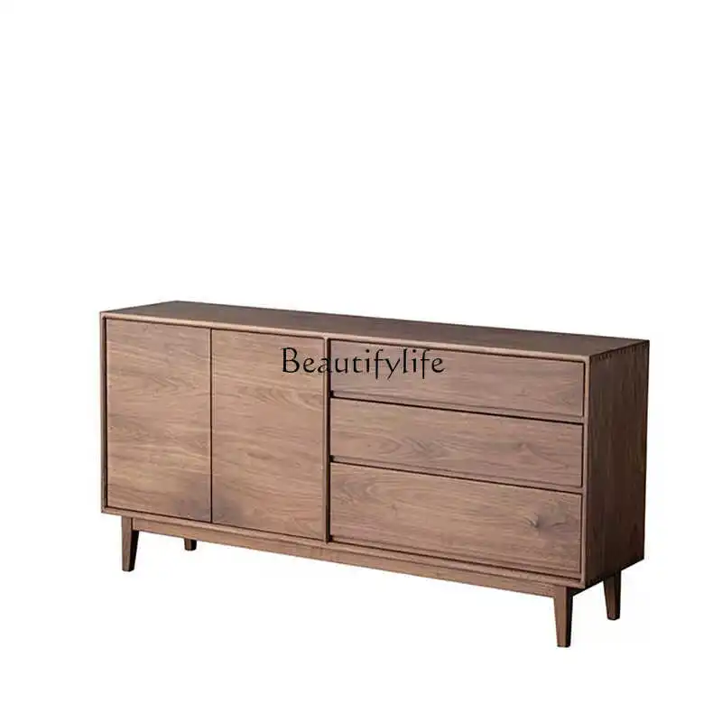 North American black walnut simple Japanese living room cabinet simple bedroom storage cabinet
North American black walnut simple Japanese living room cabinet simple bedroom storage cabinet