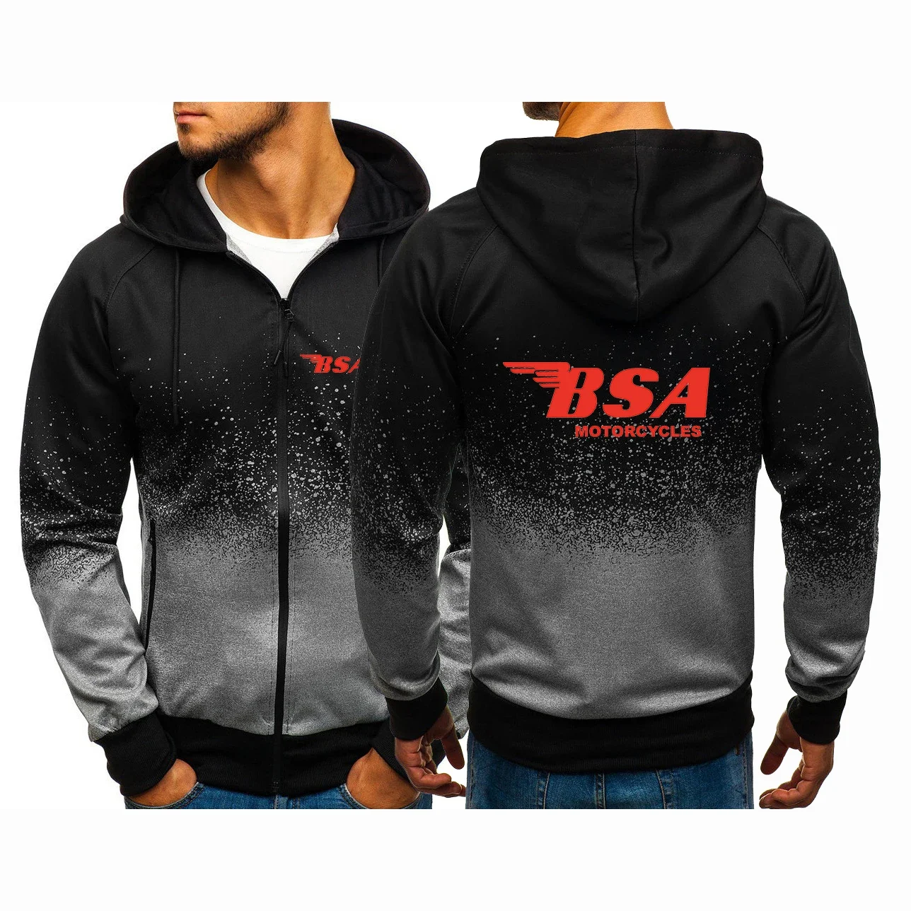 Мужская толстовка с капюшоном Bsa, повседневная кофта на молнии с длинным рукавом и градиентом, с принтом в стиле Харадзюку, осень 2024
Мужская толстовка с капюшоном Bsa, повседневная кофта на молнии с длинным рукавом и градиентом, с принтом в стиле Харадзюку, осень 2024