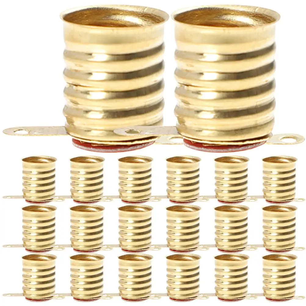 20 Pcs E10 Screw Lamp Holder Bulb Adapter Base Lamps for Light Sources Electrical Test Lighting Accessories Socket Small Bulbs
20 Pcs E10 Screw Lamp Holder Bulb Adapter Base Lamps for Light Sources Electrical Test Lighting Accessories Socket Small Bulbs